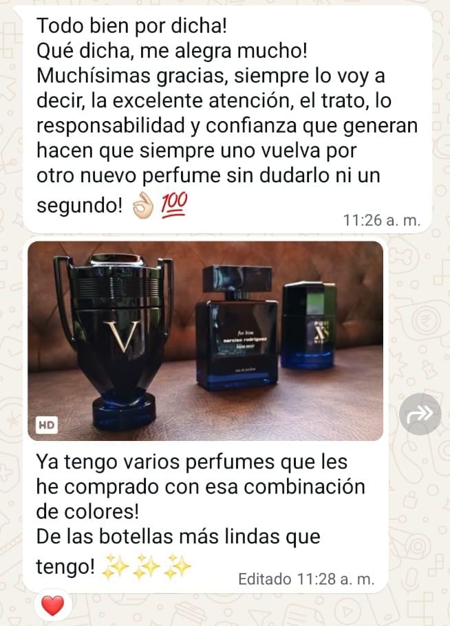 Resena de cliente por WhatsApp